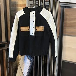 Central Park west porter half button black